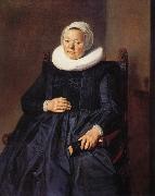RIJCKHALS, Frans Portrait of a woman oil painting artist